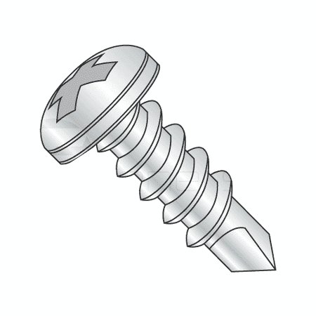 

#12 x 2 Self-Drilling Screws / Phillips / Pan Head / Steel / Zinc Plating / #3 Point (Quantity: 1300 pcs)