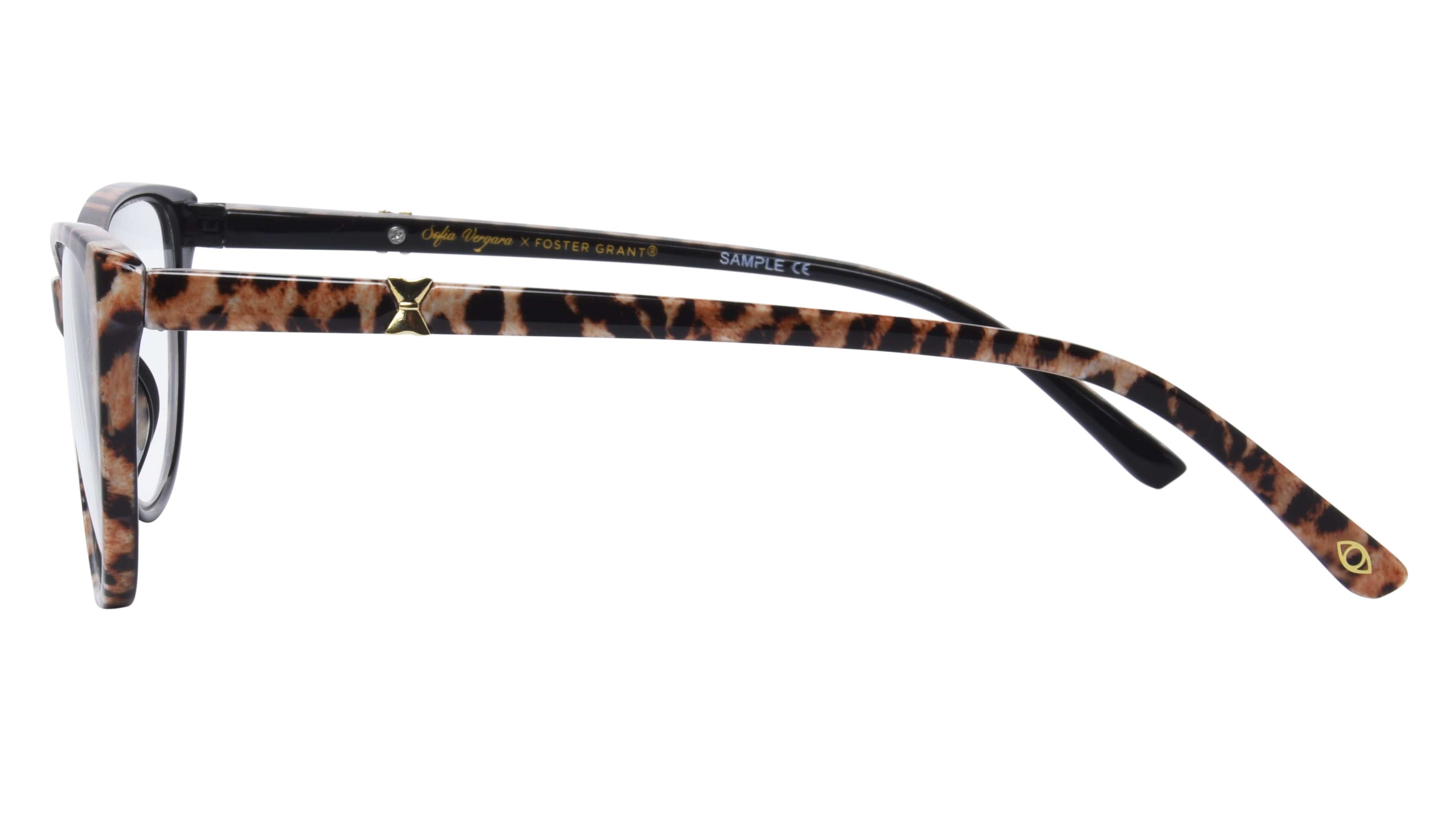 Sofia Vergara Leopard/Black Cat Eye Reader 2.50