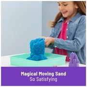 Kinetic Sand Sandbox Set with Blue Sand, Tools & Storage