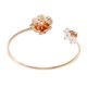 thumbnail image 1 of de brazalete abierto simple chapado en oro joyería de brazalete de alambre Yinane Brazalete abierto, 1 of 7