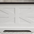 thumbnail image 6 of Farmhouse Coffee Table, Square Wood Center Table with Large Hidden Storage Compartment for Living Room, Center Table Rustic Cocktail Table with Hinged Lift Top for Home, White/Brown, 6 of 10