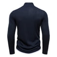 thumbnail image 5 of LEKWK Quarter Zip Pullover Men Slim Fit Mock Neck Long Sleeve Shirts Ribbed Texture Athletic Shirts Solid Fall Winter Casual Warm, 5 of 7