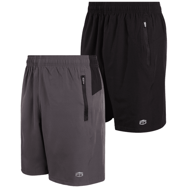 TAPOUT Men's Athletic Shorts 2 Pack DryFit Performance Gym Shorts