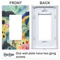 thumbnail image 3 of Yayeee Rocker Switch Wall Plate 3-Gang 6.5"x4.6" Home Decorative Outlet Cover, Art Field, 3 of 6