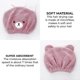 thumbnail image 3 of 2 PCS Cap Head Towel for Children Girls - Soft Absorbent Quick Drying Bath Wrap Set - Bear Cap for Bathing, Spa, Swimming Pool, 3 of 4