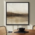 thumbnail image 3 of Framed Canvas Print Abstract Field Landscape Wall Art Neutral Vintage Decorative for Living Room Bedroom - 24"x24" BLACK, 3 of 8