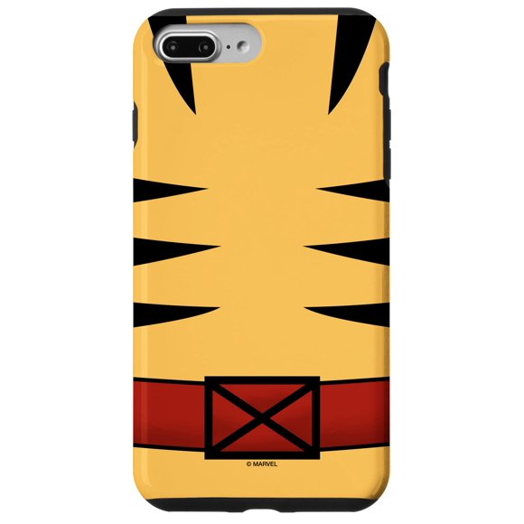 Funda para iPhone 7 Plus y 8 Plus con uniforme de Wolverine de Marvel