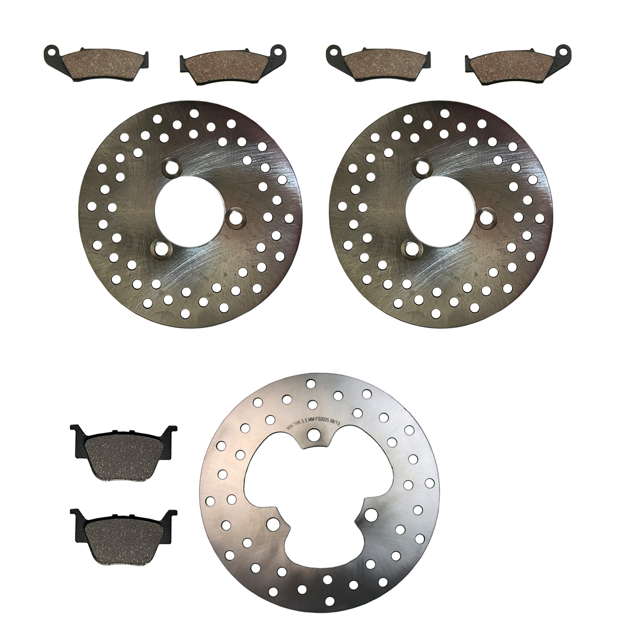 Factory Spec, KIT20344372025408, Front & Rear Disc Brake Rotors