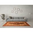 thumbnail image 3 of Ahgly Company Indoor Rectangle Oriental Orange Industrial Area Rugs, 2' x 5', 3 of 4