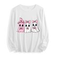 thumbnail image 2 of Miqool Halloween Shirts for Women Casual Long Sleeve Tops Cute Ghost Graphic Tee Halloween Loose Fit T Shirts, 2 of 7