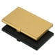 thumbnail image 1 of Soporte de tarjetas de presentación profesional, estuche delgado de aluminio para tarjetas de crédito, paquete de 2 en naranja y negro, 1 of 6