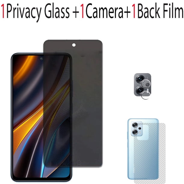 Protector De Pantalla Para Redmi Note 12S 12 Pro Plus 4G 5G Turbo Vidrio Negro Película Antipeep Privacidad Para Xiaomi POCO F5 X5 F4 X4 GT Templado Antiespía