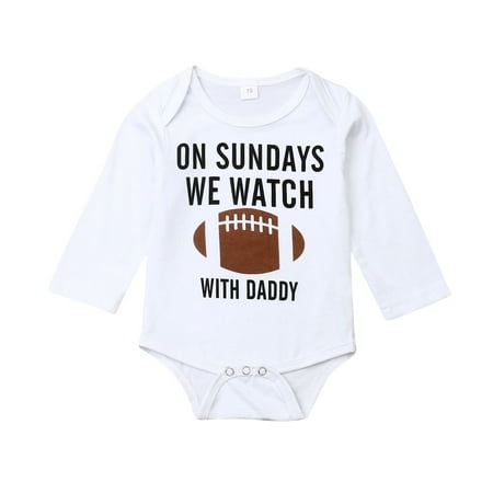

Toddler Infant Baby Boy Girl Long Sleeve Rugby Letter Print Romper Jumpsuit Bodysuit Outfit 0-18M