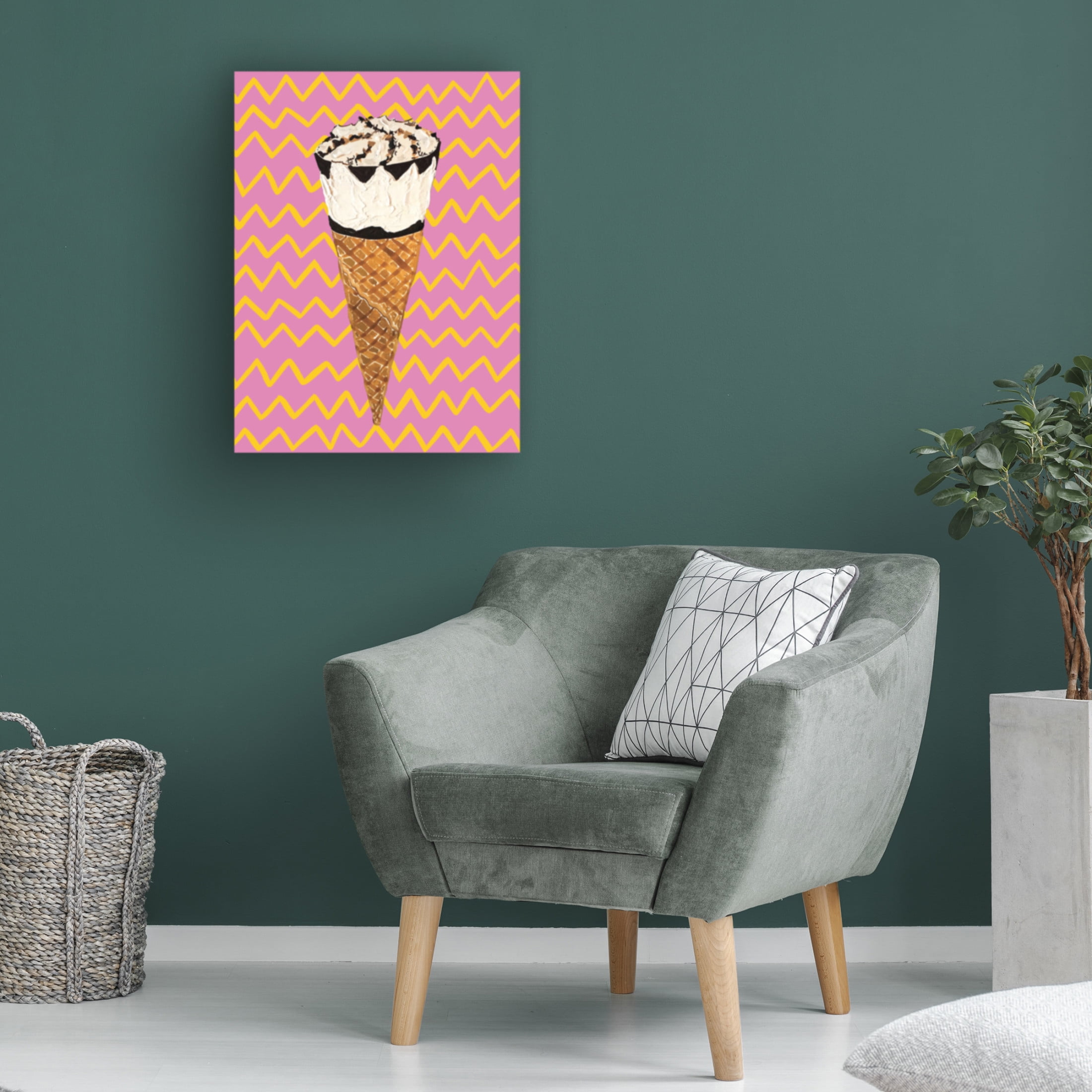 Trademark Fine Art Alice Straker Cornetto Pink Canvas Wall Art