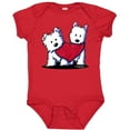 thumbnail image 3 of Inktastic Valentine Westie Duo Boys or Girls Baby Bodysuit, 3 of 5