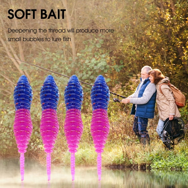 10Pcs/Set 50mm/1g Artificial Bait Front and Rear Two-color Increase Temptation Long Service Life Professional Fishing Lure for Fishing