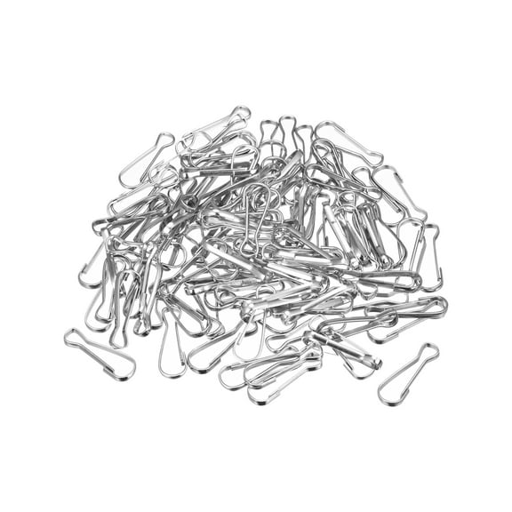 Unique Bargains Lanyard Hooks, 250Pack 25mm Spring Snaps Clips Clasps for KeyChain ID Card Parts