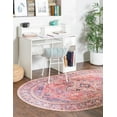 thumbnail image 5 of Unique Loom Timeless Collection Area Rug - Simon (7' 6" x 10' 6" Oval Red/Teal), 5 of 7