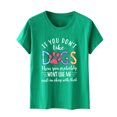 thumbnail image 5 of Daisyyozoid T-Shirt Joyeuse Fête des Mères pour Femmes Col Rond Imprimé Lettre Manches Courtes Décontracté, 5 of 5