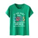 thumbnail image 5 of Camiseta holgada con estampado de letras y cuello redondo para el día de la madre Top informal de manga corta Pompotops hkajfhjk464608, 5 of 5