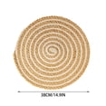 thumbnail image 3 of Round Woven Placemats Rattan Weave Table Mats For Dining Table, 3 of 7