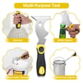 thumbnail image 4 of Taping 420 Stainless Steel Multifunctional Putty Shovel with Two-Color Anti-Slip Handle, Paint Scraper 10 in 1 Putty Knife Multi-Use Painters Tool, Taping Knife, Paint Scraper Tool, 4 of 6