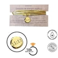 thumbnail image 4 of Vangania Pulsera manifestación 11:11 de cuero vacuno vueltas con dije dorado, 4 of 5