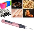 thumbnail image 4 of Cordless DIY Electric Engraving Pen, 3 Levels Speed USB Engraving Pen 4.2V 10W With Templates For Stone Rose Gold, 4 of 8