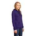 thumbnail image 4 of District Adult Female Women Plain Long Sleeves Hoodie Purple 4X-Large, 4 of 6