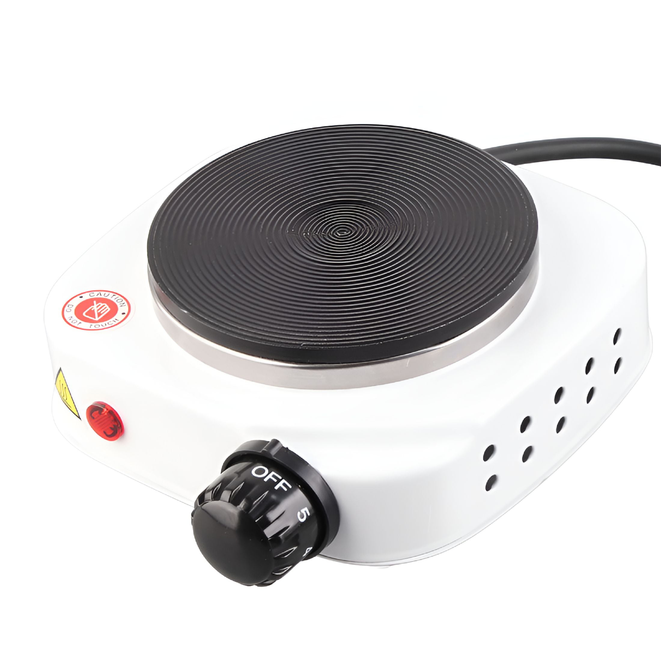 HIBIBUD 2026 New Electric Stove 500W Compact Portable Single Electric Hob Hot Plate Cooktop for Dormitory Office Us Plug 110V, for Cooking, Heating, Small Kitchens, Dorms, Offices, Apartments, Travel