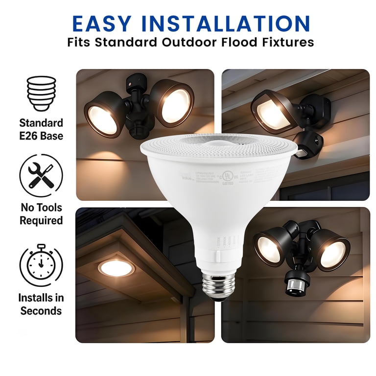 Great Value PAR38 LED Flood Light Bulb, 1050 Lumens Motion Sensor photo 7