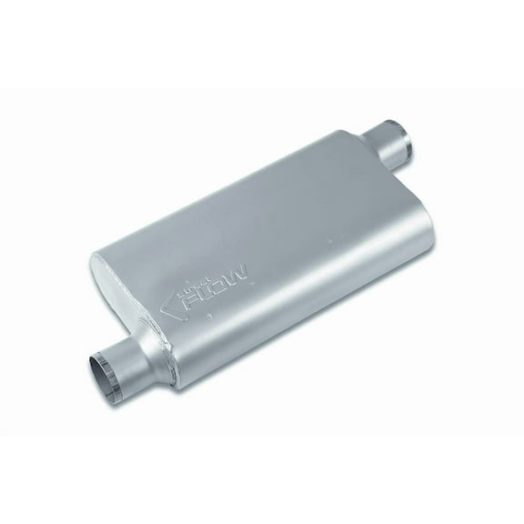 3 Chamber Street Flow Muffler 3.0' Offset Offset 17.0' Oval