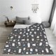 thumbnail image 5 of Fotbe Lovely Penguin Manta de Franela Acolchonada con Estampado, Súper Suave y Esponjosa, Extra Grande para Sofá, Cama, Uso Todo el Año-60"x50", 5 of 7