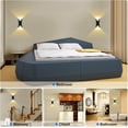thumbnail image 2 of Luz de pared LED moderna y creativa de 10 W, impermeable, IP65, bañador de pared de aluminio LED para interiores y exteriores, 3000 K, negro, 2 of 5