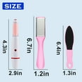 thumbnail image 6 of Electric Callus Remover for Feet,Tools Kit Foot Scrubber to Remove Dead Skin and Cracked Heels+1pc Grinding Foot Brush Scrubbing Foot Double Sided Foot Skin Dead Stone Exfoliating Grinding(Pink), 6 of 6