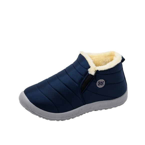 Flywake Winter Boots Women Waterproof Snow Shoes Flat Casual Ankle Boots Plus Size Shoes