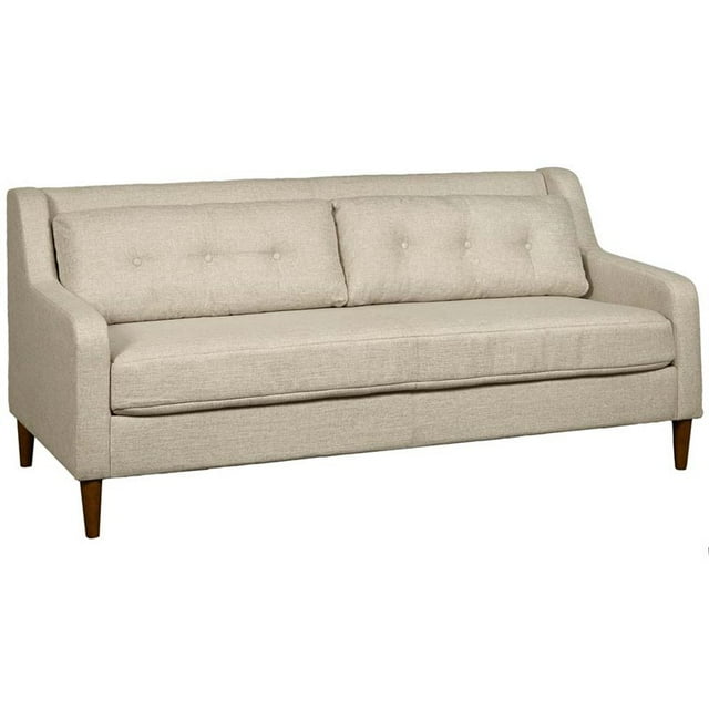 Pulaski Accentrics Home Mid Century Linen Sofa in White