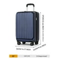 thumbnail image 7 of Front Open Carry On Luggage Laptop Compartment 100%PC TSA Lock Spinner Wheels 20" Lightweight Hardside Suitcase, 7 of 7