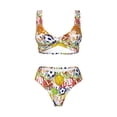 thumbnail image 4 of Daiia Balls Women's Bikini Set Two Piece Swimsuit High Waisted Bikini Adjustable Straps Bikini Perfect for Beach, Pool, and Summer Vacation-X-Large, 4 of 9