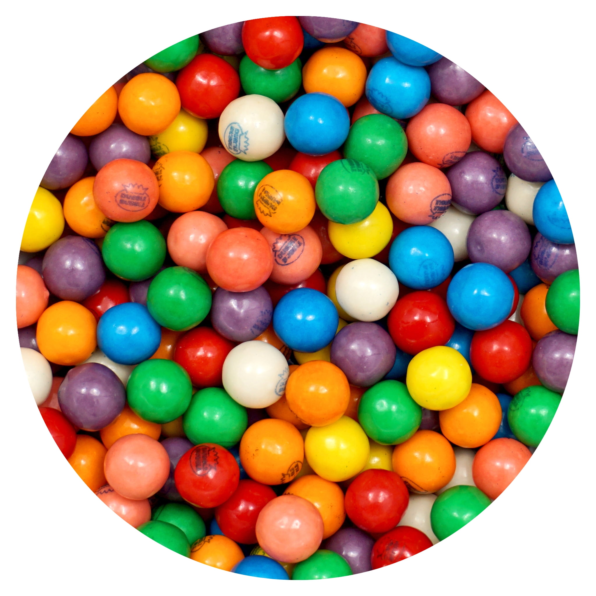 Gumballs for Gumball Machine, 0.5 Inch Mini Gumballs, Approx. 1,120 Pieces, 4lb Bulk Bag, Dubble Bubble Assorted Fruit Flavored Bubble Gum, Gumball Machine Refills