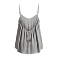 thumbnail image 6 of Curuila Womens Tank Summer Casual Sleeveless Loose Fit Solid Color Crew Neck Breathable Basic Tops Grey Size S, 6 of 6
