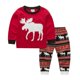 thumbnail image 1 of Pijamas de Navidad para bebés y niñas, conjunto de pijamas de Navidad de Papá Noel, ropa de dormir de algodón para niños pequeños, ropa de dormir de Año Nuevo para niños, conjunto informal, 1 of 4