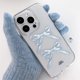 thumbnail image 2 of Ins Korean Cute Ribbon Bow Transparent Case For iPhone 15 14 13 12 11 Pro Max X XR 7 8 Plus SE 3 Stylish Shockproof Soft Cover, 2 of 4