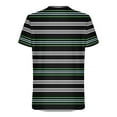 thumbnail image 2 of Lmnyox Men's Short Sleeve T Shirt Casual Striped Print Crew Neck Tee Big and Tall Summer Beach Shirts Tops, 2 of 5