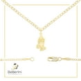 thumbnail image 7 of BEBERLINI Women Praying Hands CZ Pendant Necklace 14K Gold Filled Cuban Chain Jewelry 18", 7 of 7