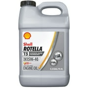 (8 pack) (8 pack) Shell Rotella T5 15W-40 Synthetic Blend Diesel Engine Oil, 2.5 gal