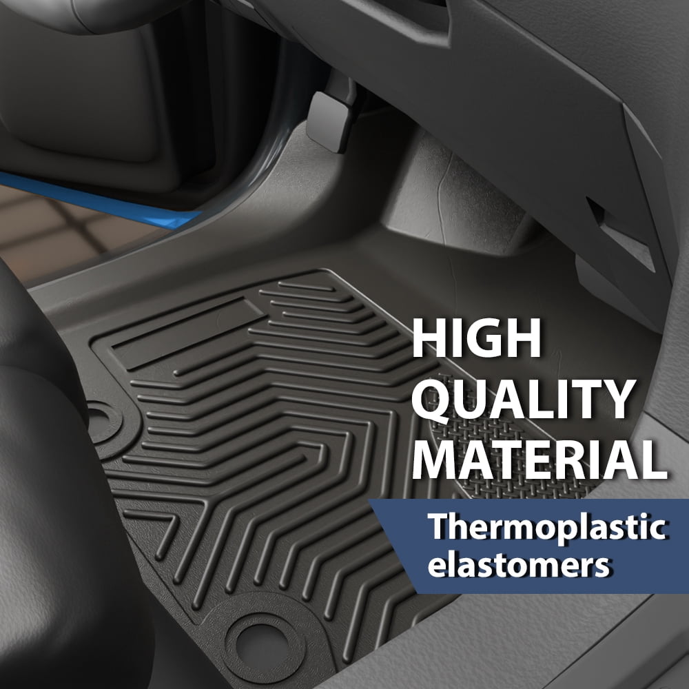6Pcs Floor Mats & Cargo Liner TPE Fit For 2017-2023 Tesla Model 3 All Weather Heavy Duty Custom Fit Liners