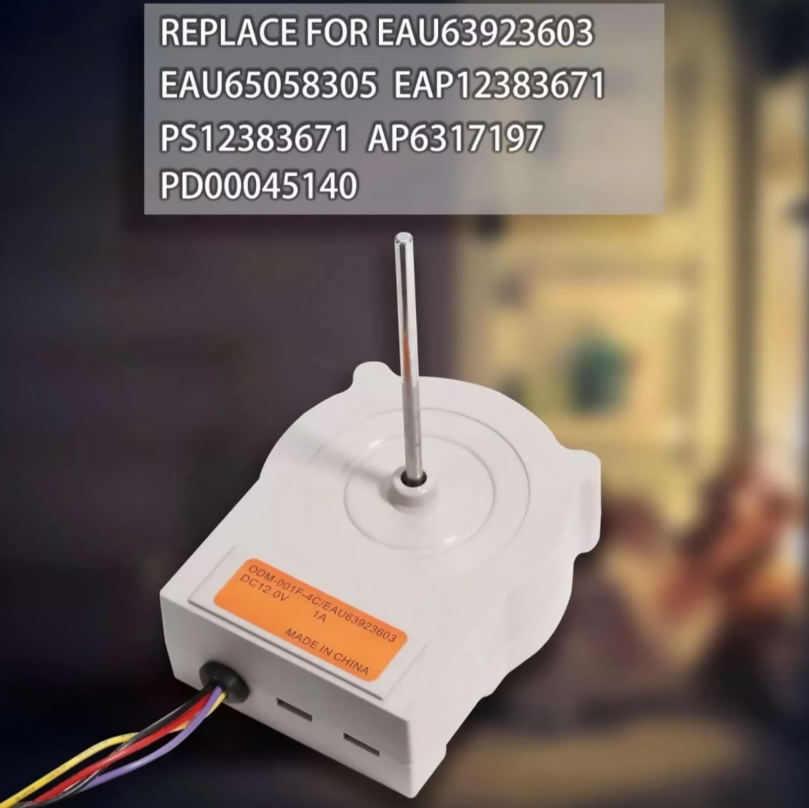 Easy-to-Install Evaporator Fan Motor Enhances Air Circulation, Refrigerator Performance for DIY Replacement