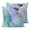 Teal Green Purple, variant on Navy Blue Tulip 16x16 Pillow Covers Set of 2, Watercolor Farmhouse Floral Botanical Throw Pillow Covers Decorative Couch Cushion Case, Microfiber Square Pillowcases for Bedroom Car Living Room