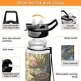 thumbnail image 4 of BZSMCE Sport Bottle Serene Turtle Oasis Outdoor sports Water Bottle Size: 10.4x3in, 4 of 7
